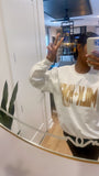 Milk + Honey glitter crewneck