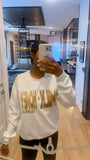 Milk + Honey glitter crewneck